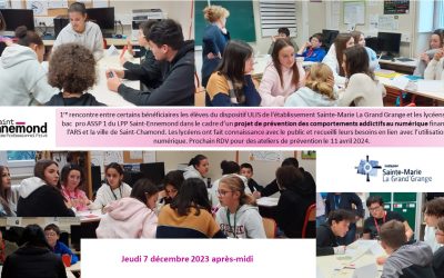 Projet de prévention des comportements addictifs au numérique avec les 1ère Bac ASSP