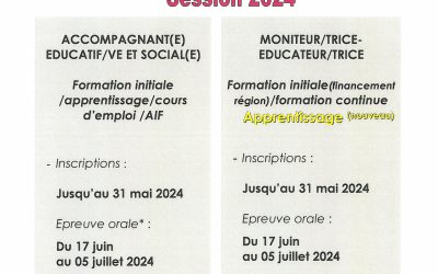 CONCOURS D’ENTRÉE EN FORMATIONS MÉDICO-SOCIALES
