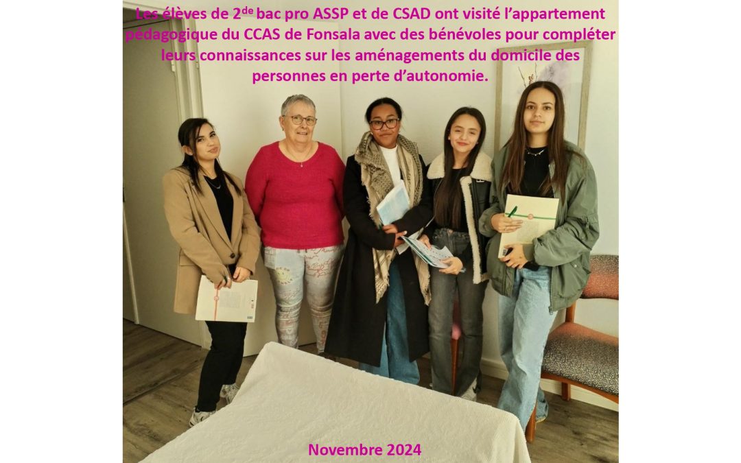Visite de structure pour les 2de ASSP et CSAD