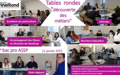 Tables rondes « découverte des métiers »