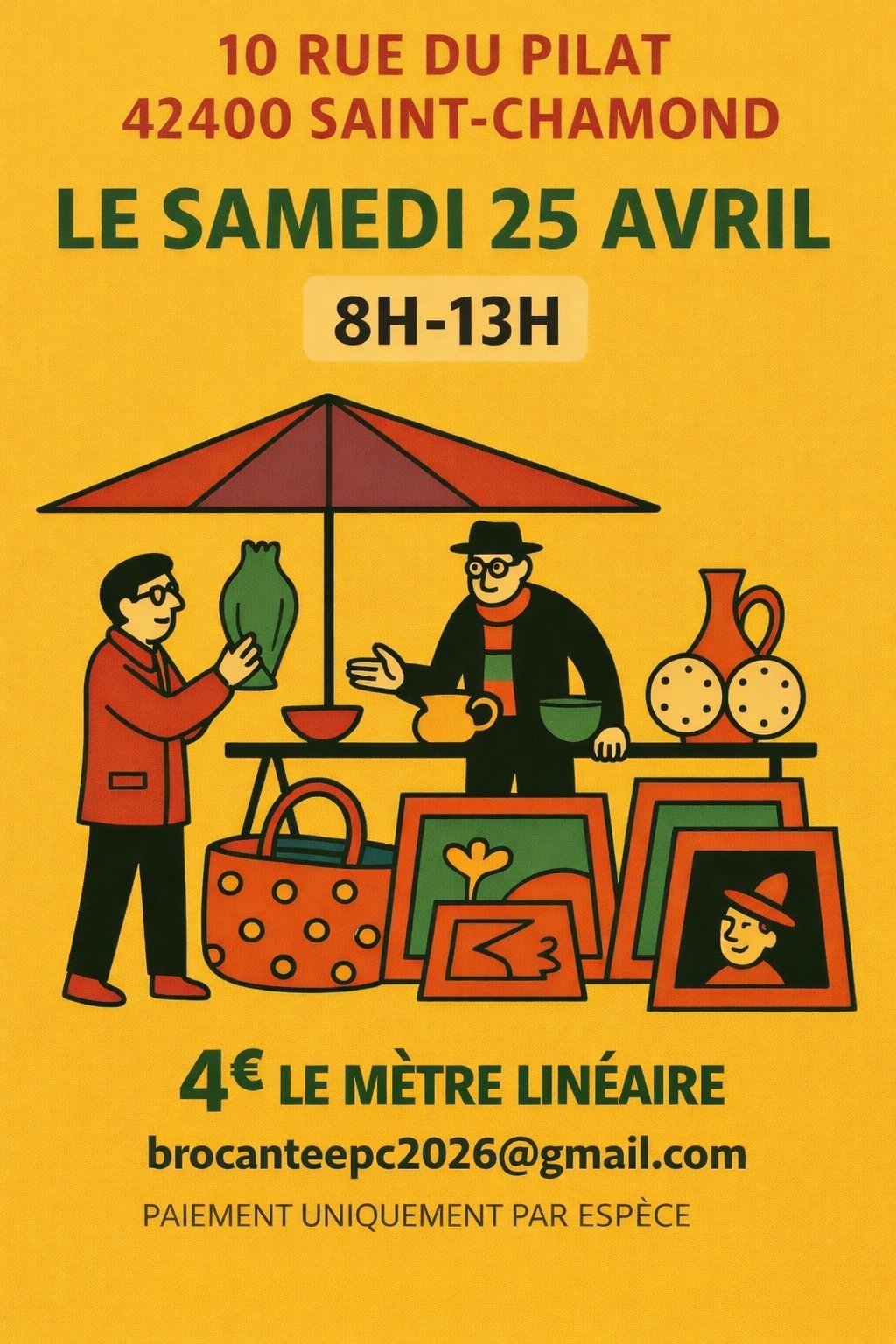 Grande brocante au lycée le samedi 25 avril